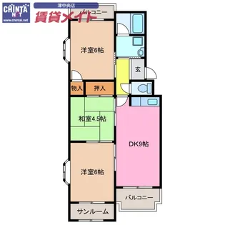 臼井マンション【3階】の間取り