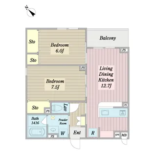 ウィステリア藤【3階】の間取り