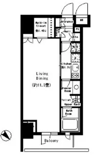 パークルージュ赤坂檜町【3階】の間取り