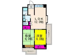 第一プレジデントハイツ【4階】の間取り