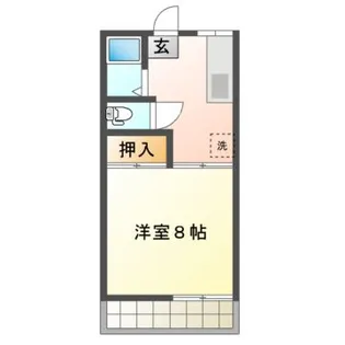 ハイツ森合【2階】の間取り