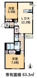 ハウス K【1階】の間取り