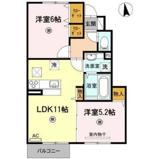 メゾンみのりIII【1階】の間取り