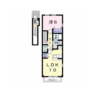 バンブーフォレスター【2階】の間取り