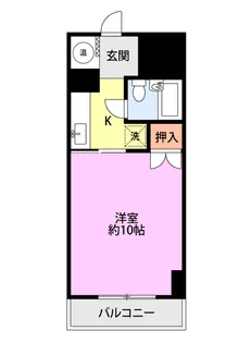 チサンマンション南浜【4階】の間取り