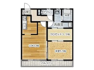 コンフォーティアV【1階】の間取り