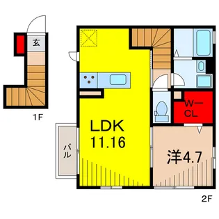 シャルム・y【2階】の間取り