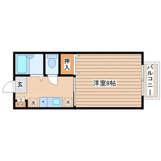 CASA FUJIKO【1階】の間取り
