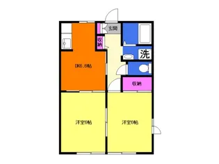 グランドール【1階】の間取り