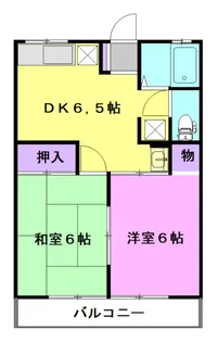 リバティハイム【1階】の間取り