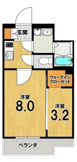 Asclaire京都西院【2階】の間取り
