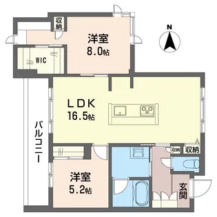 ルミチェーロ【3階】の間取り