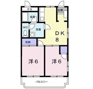 コーポアーバンライフ【1階】の間取り