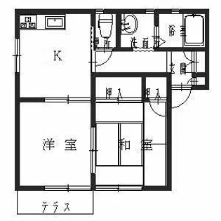 ウィングB【2階】の間取り