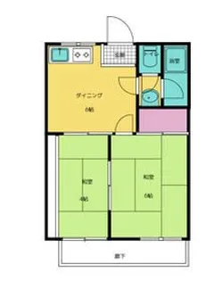 コーポ真朝【2階】の間取り