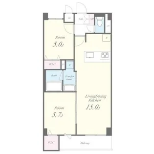 パークフレア【1階】の間取り