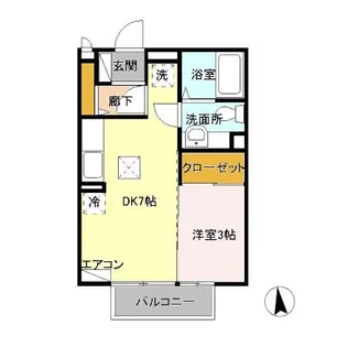 セジュール南成瀬I【2階】の間取り