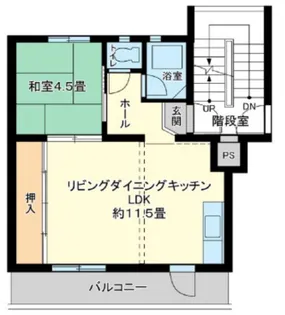 下九沢19号棟【4階】の間取り