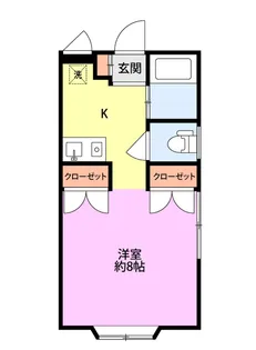 シュタットハウス中条【1階】の間取り