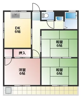 第二春陽マンション【3階】の間取り