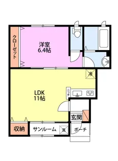 クレストールII【1階】の間取り