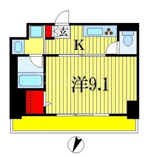 KDXレジデンス千葉中央East【12階】の間取り