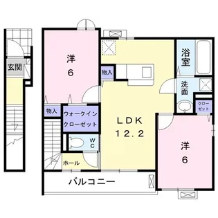 クエスト・エトワール【2階】の間取り