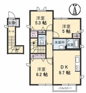 プリムヴェール C棟の間取り