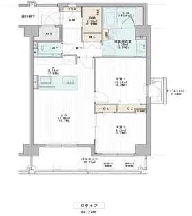 ルネッサ駅南【1階】の間取り