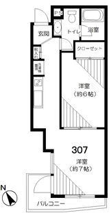かなりマンション赤坂【3階】の間取り