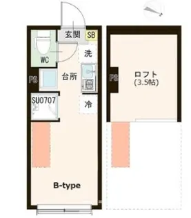 ハーモニーテラス貫井II【1階】の間取り