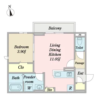 ABB【1階】の間取り