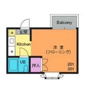 アワーズA【1階】の間取り