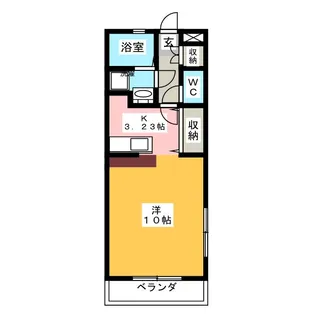 中嶋ハイツIIA【2階】の間取り