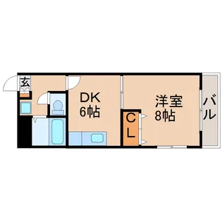 八木山アベニュー【2階】の間取り