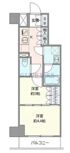 ジェノヴィア北池袋スカイガーデン【4階】の間取り