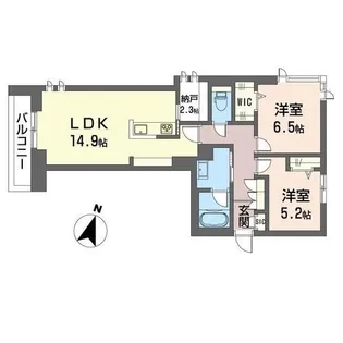 エトワール【2階】の間取り