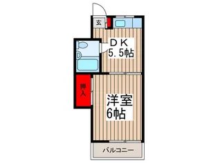 サンライズハイツ朝霞 B棟【2階】の間取り