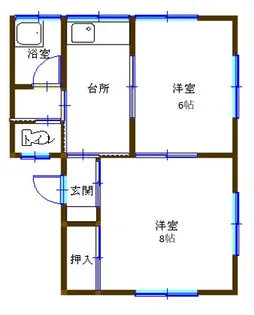 レジデンス鈴木【2階】の間取り