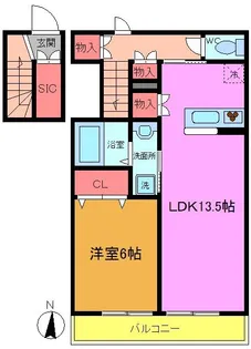 リビオンK【2階】の間取り