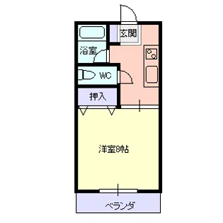 ホワイトハウスC【2階】の間取り
