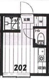 アーバンプレイス早稲田B【2階】の間取り