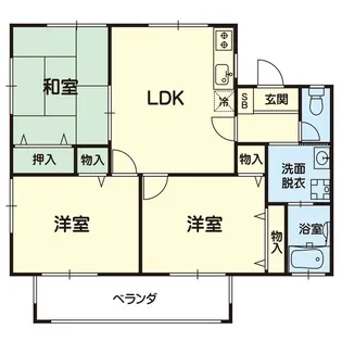 エスポワールA・B棟【1階】の間取り