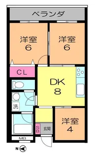 エクセル方南I【2階】の間取り