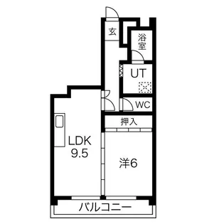 ハイツ河田(コウダ)【1階】の間取り