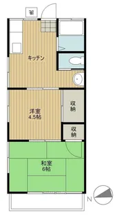 村上荘【2階】の間取り