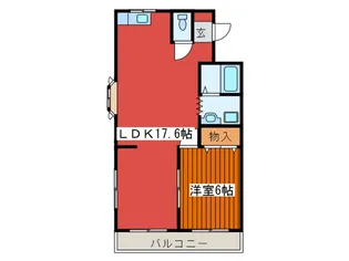 メゾン道女喜【2階】の間取り