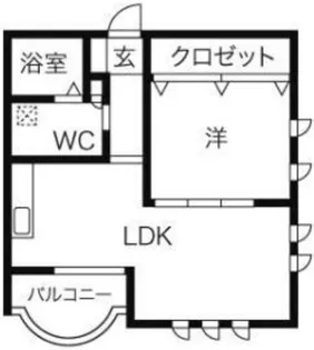 ウッドマンション和光【1階】の間取り
