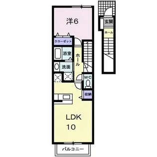 カーサ フェリーチェII【2階】の間取り