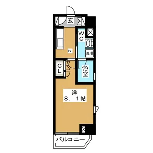 プラウドフラット浅草橋【4階】の間取り